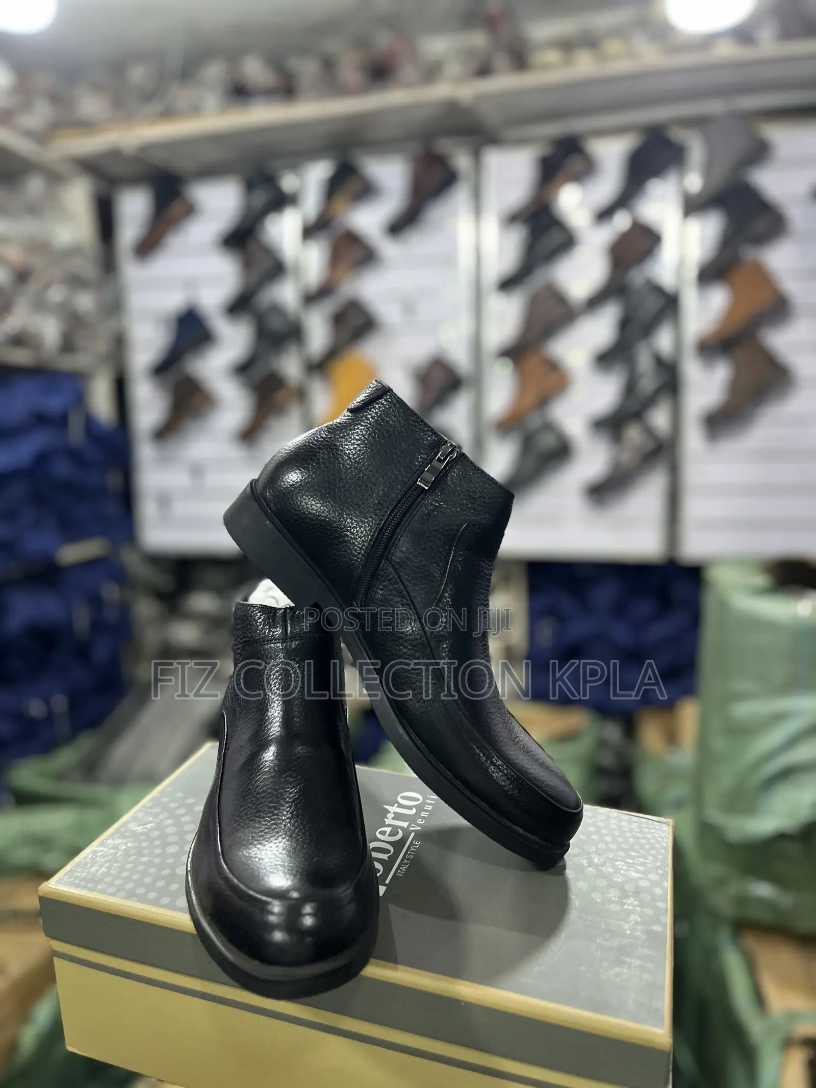Clarks Heritage Black Side Zip Boot