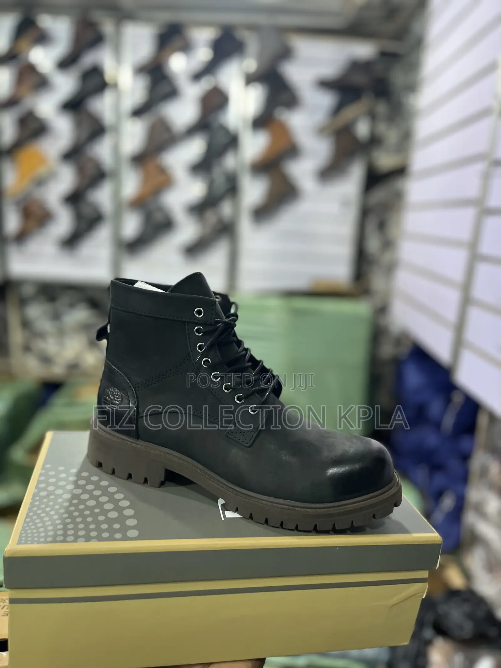 Timberland Premium Black Thick Sole Boot