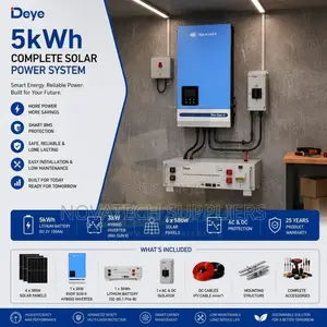 5kWh Deye Lithium Solar Kit With Smart BMS 3kW Inverter