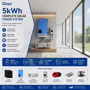 Deye 5kWh Solar System | 3kW Hybrid Inverter | 6000 Cycles