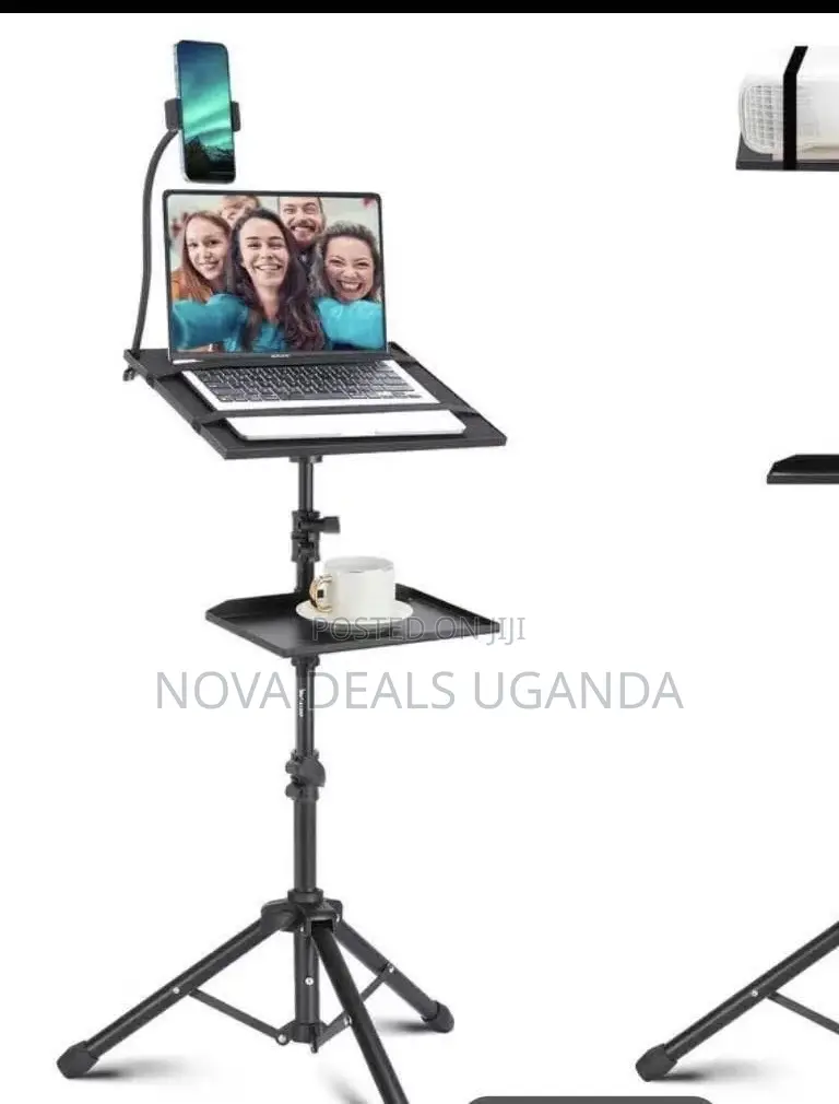 Adjustable Laptop Projector Tripod Stand VS61 With Tray, Phone Holder