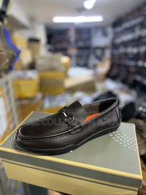 Clarks Pure Leather Coffee Brown Moccasin