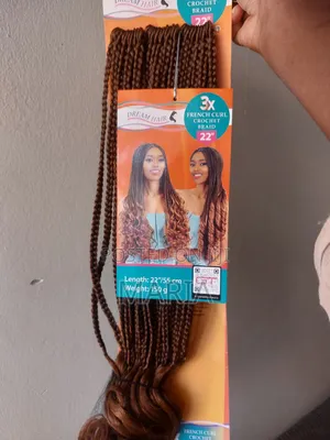 Aunthetic French Curl Crochet Braids (Imported From Belgium)