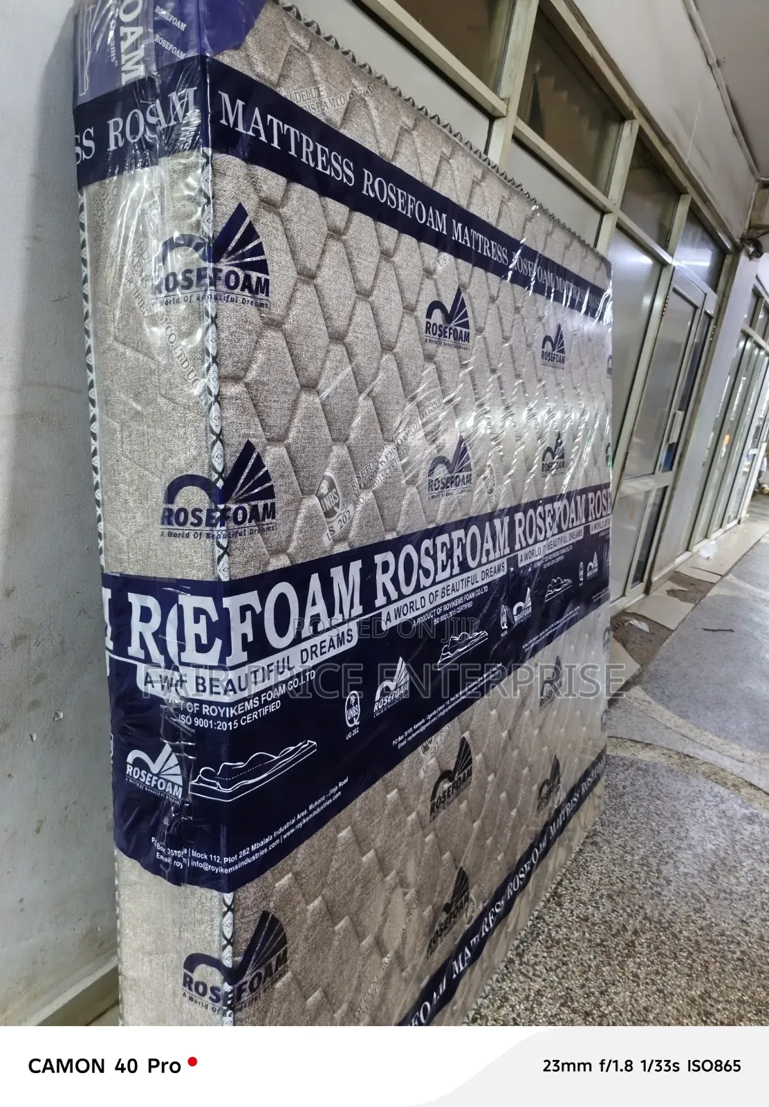 5x6 By8 Inches. Rosefoam Mattresses. High Density Mattress