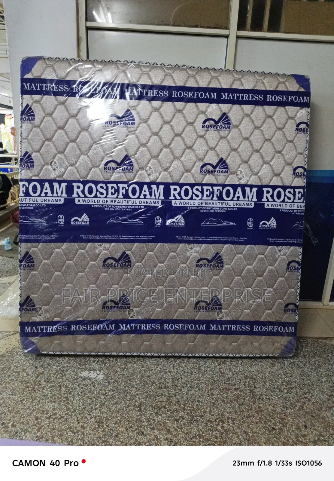 5x6 By8 Inches. Rosefoam Mattresses. High Density Mattress
