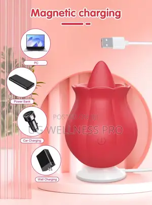 Clitoral Rose Vibrator for Women 10 Modes Licking Tongue