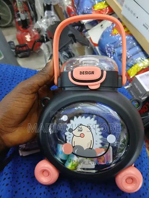 Plastic Water Bottle Designed for Kids,a Unique Wheel Base .