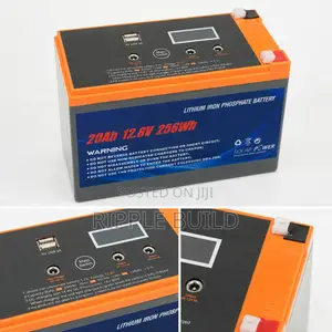 12V 20Ah LiFePO4 Lithium Battery 256Wh Solar Backup