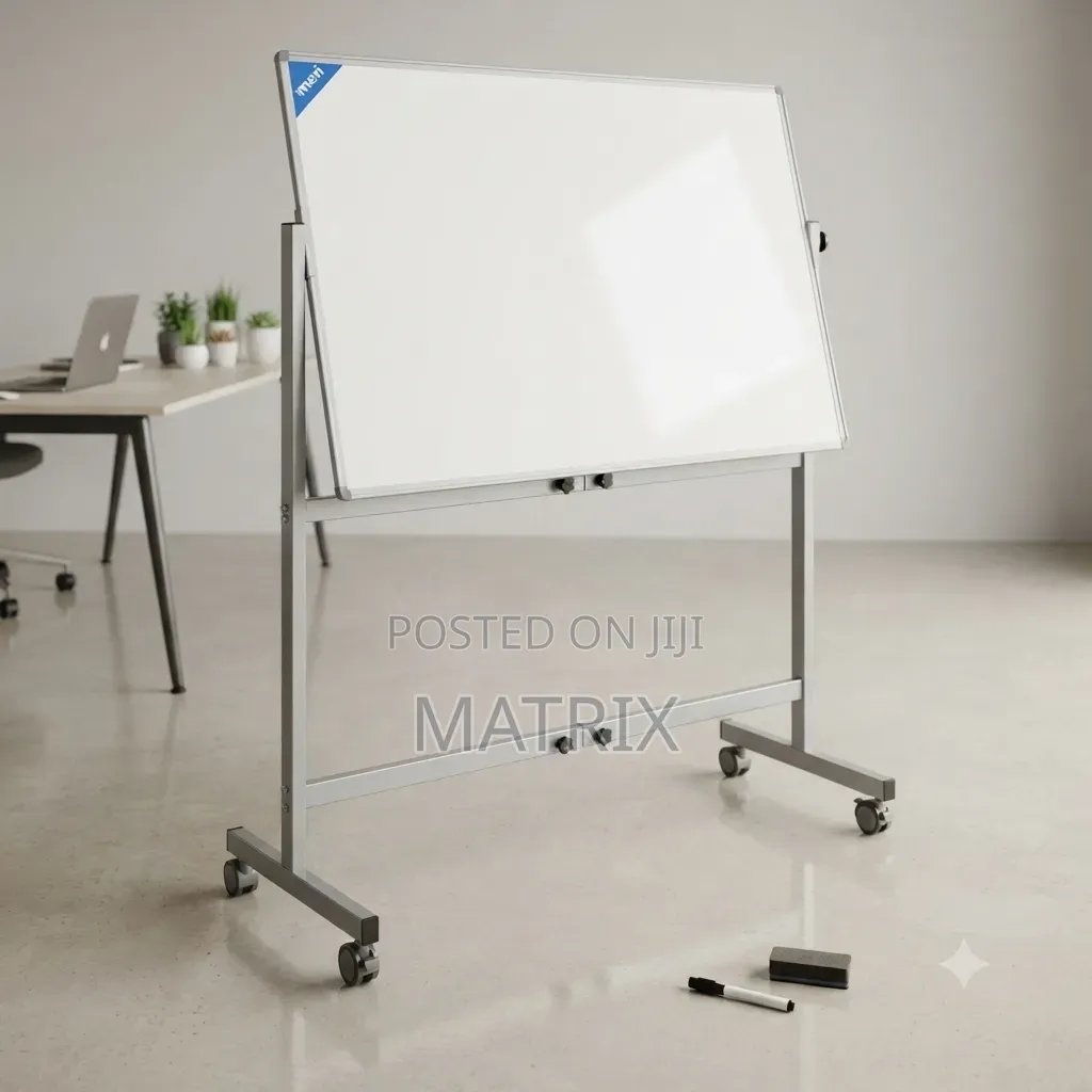White Board With a Stand and 90*120cm Double Sided
