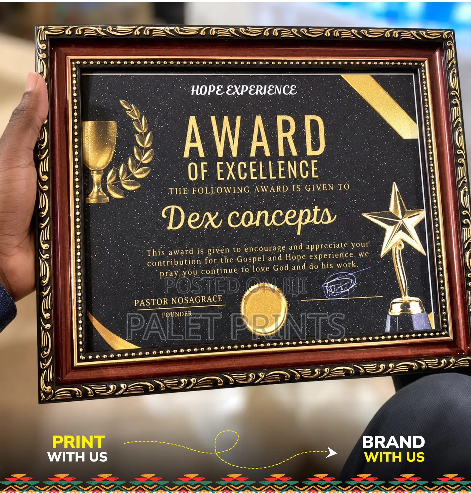 A4 Framed Certificates