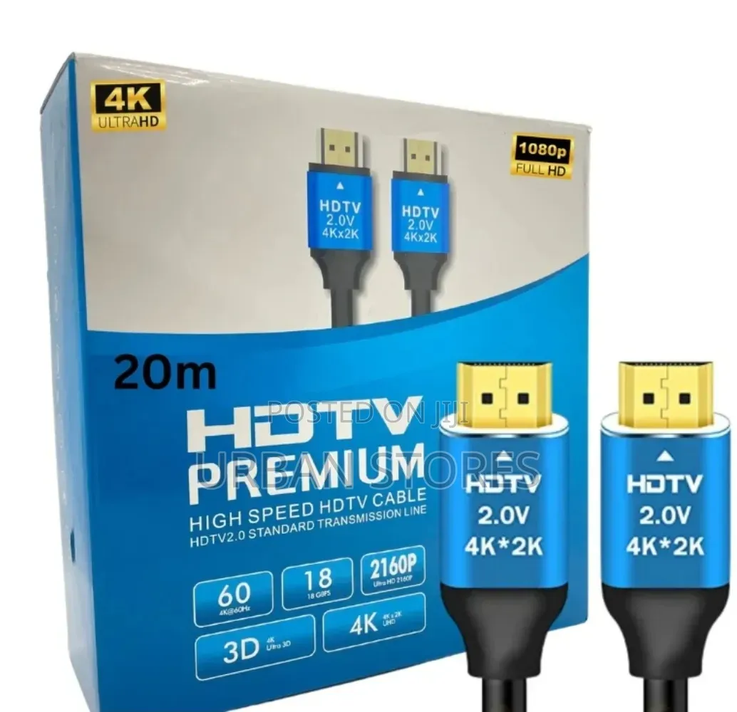Hdmi Cable 20 Meters- High Speed Premium Cable