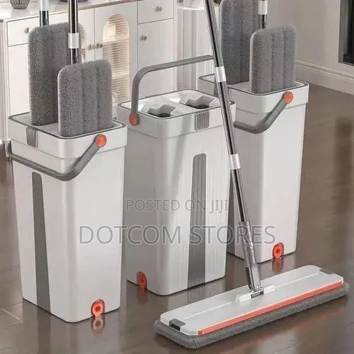 Hands-Free Flat Mop and Bucket System