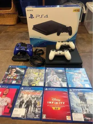 PS4 Slim With 12 Games, 2pads. Better Than a Club at Night.