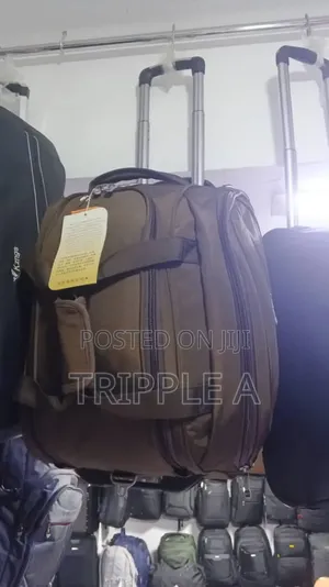 Brown Wheeled Duffel Bag