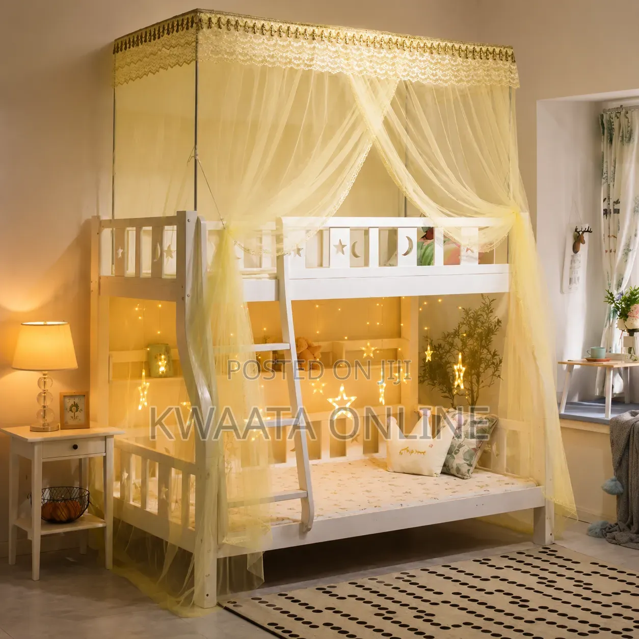 Steel Frame Mosquito Net for Double/Triple Decker Beds Full Coverage