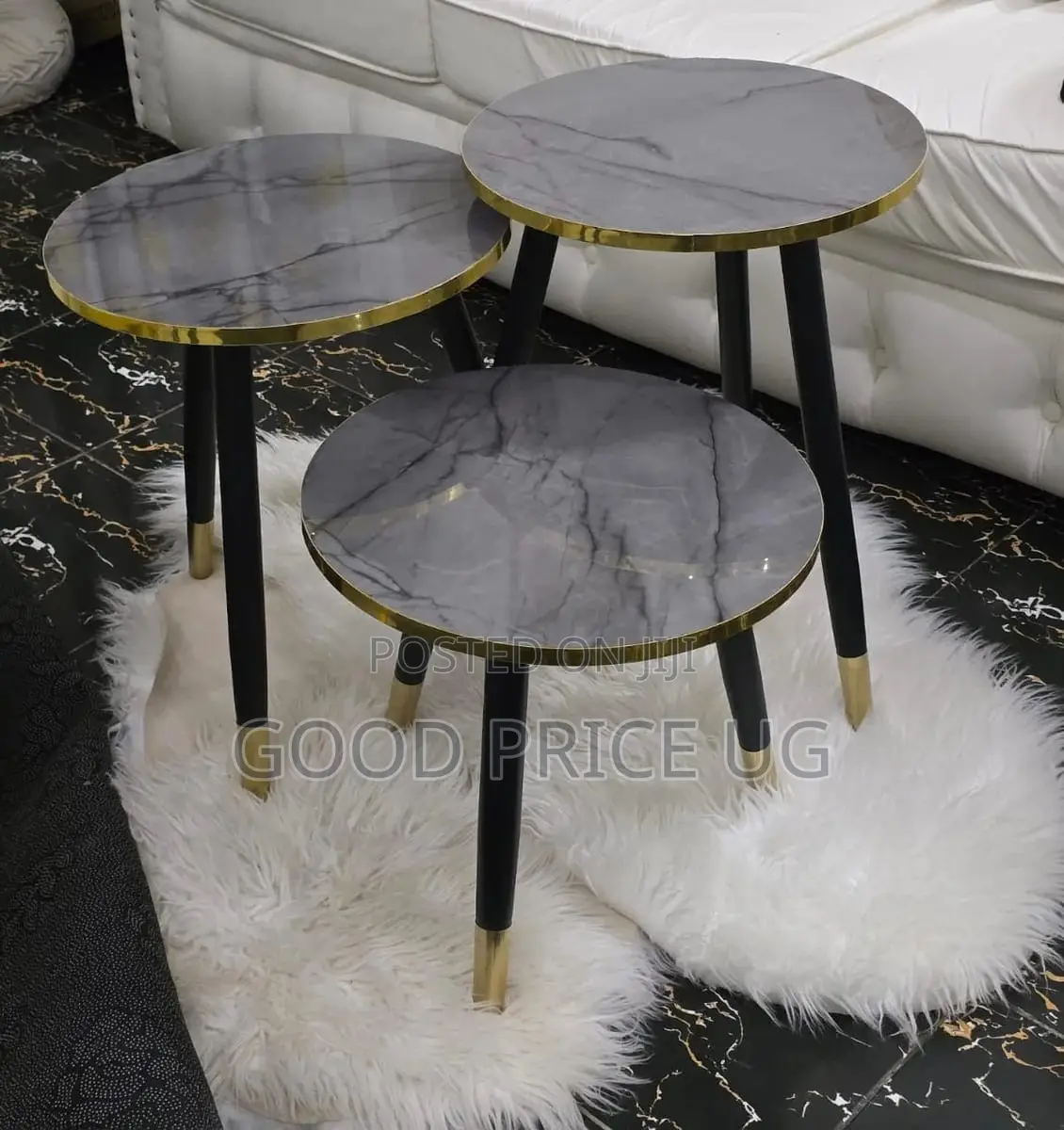3-in-1 Nordic-Style Nesting Luxury Side Table