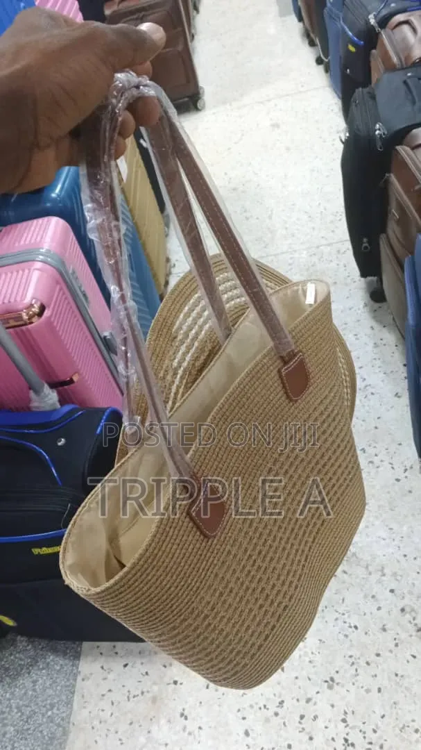Summer Straw Woven Beach Bag and Hat