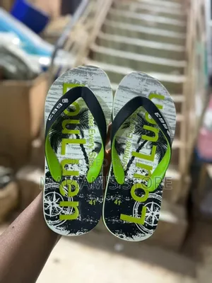 Striped Flip-Flops Feature The