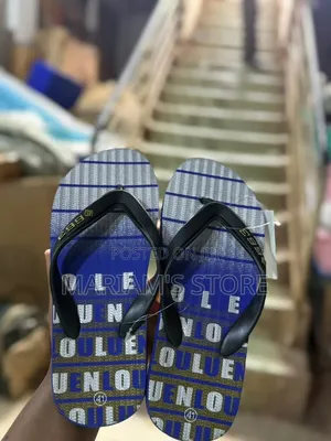 Striped Flip-Flops Feature The