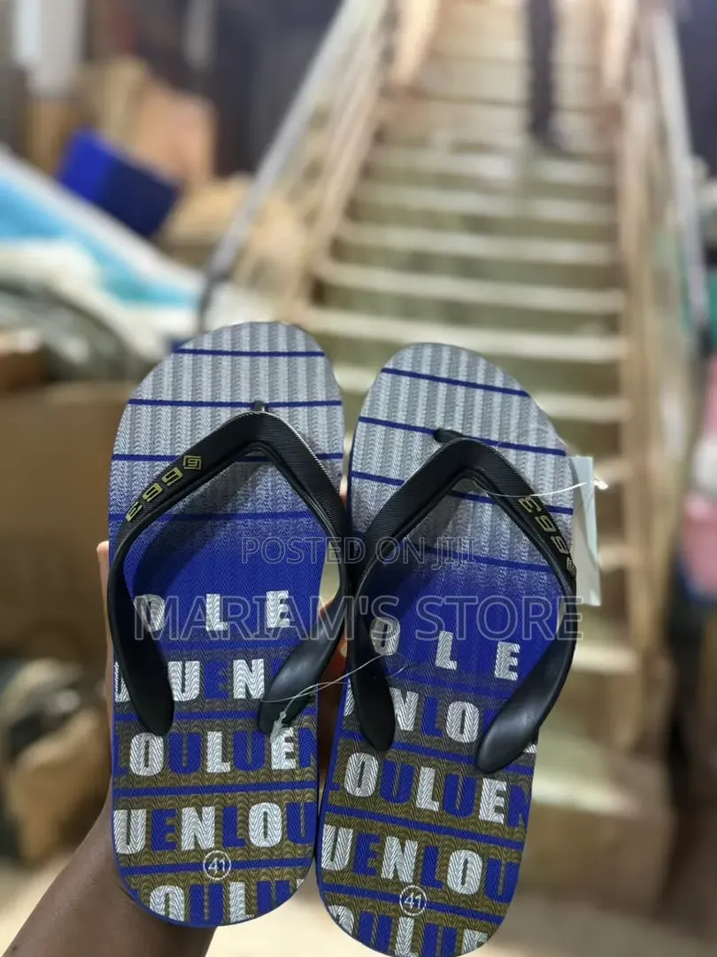 Striped Flip-Flops Feature The