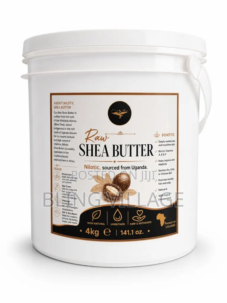 Shea-Butter (Grade A) Nilotic Raw 100% 4kg Bulk