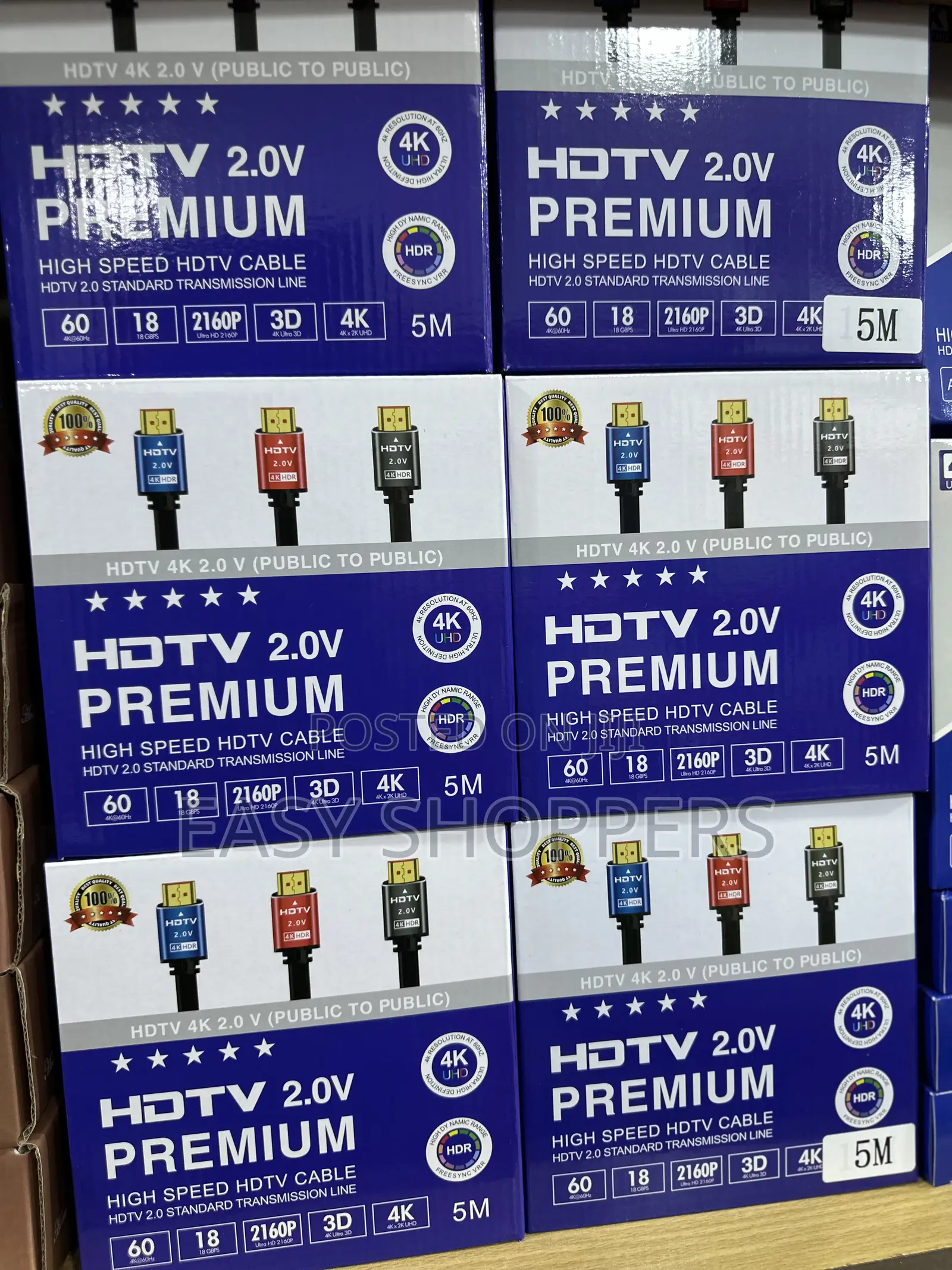 HDTV 2.0V Premium High Speed HDMI Cable 5m