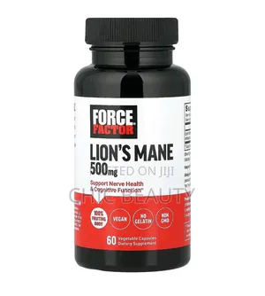 Force Factor Lion's Mane 500mg 60 Vegetable Capsules