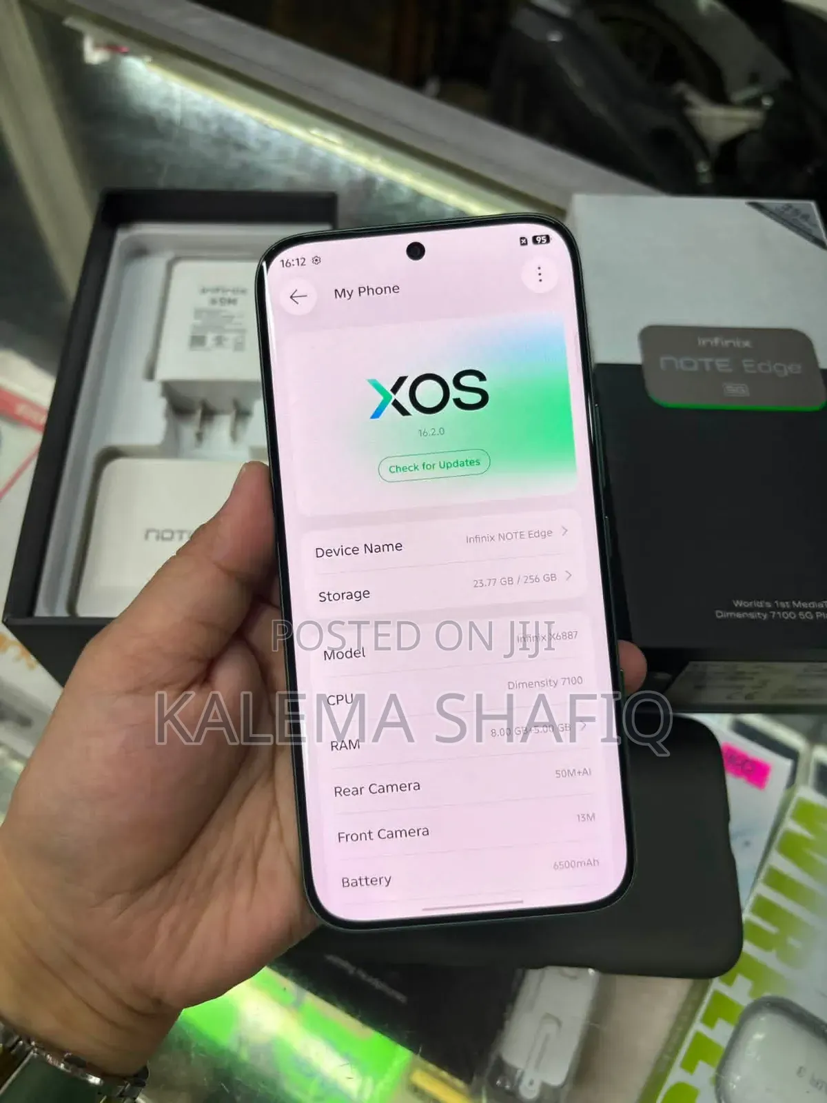 New Infinix Note Edge 256 GB Green