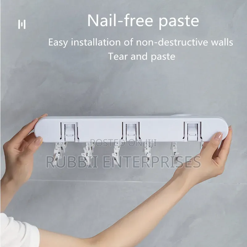 Wall-Mounted Drying Rack With Pegs