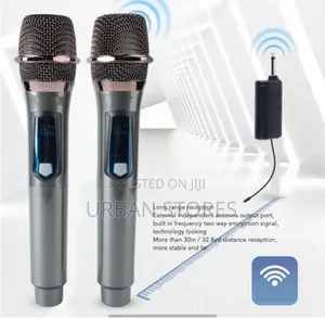Double Free Power Wireless Rechargeable Microphone With a Receiver
