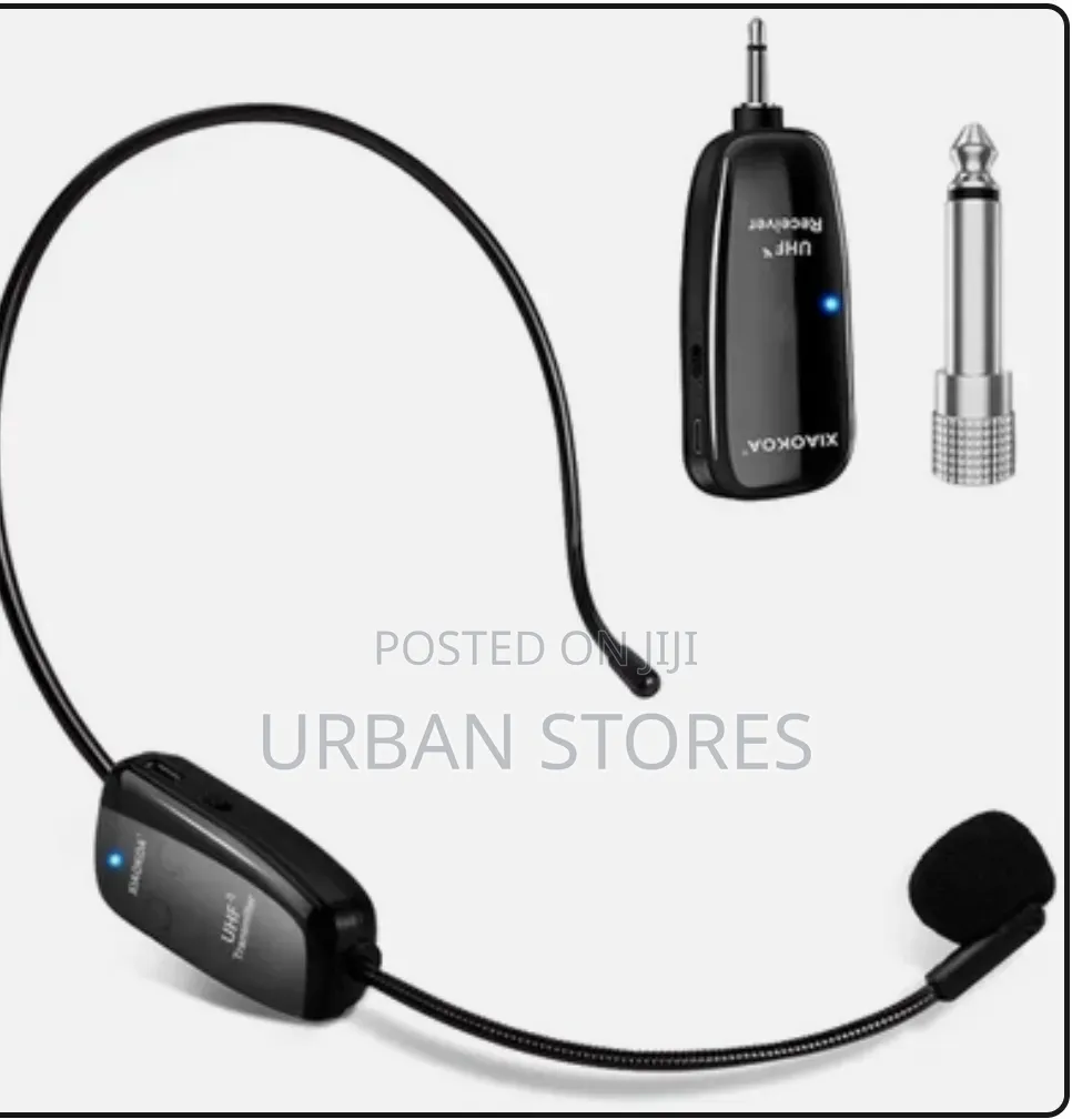 Uhf Wireless Headset Microphone: Cordless Head Microphone