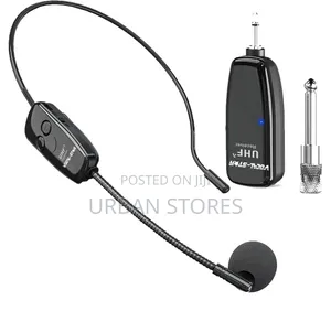 Uhf Wireless Headset Microphone: Cordless Head Microphone