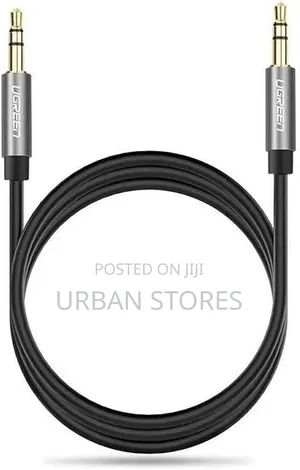 Aux Audio Cable Jack to Jack 3.5mm to 3.5mm 1.5m - Black.