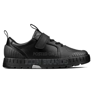 Clarks Apollo Step Kid Black Leather