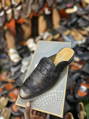 Men’s Berluti Paris Leather Mule Loafers Black