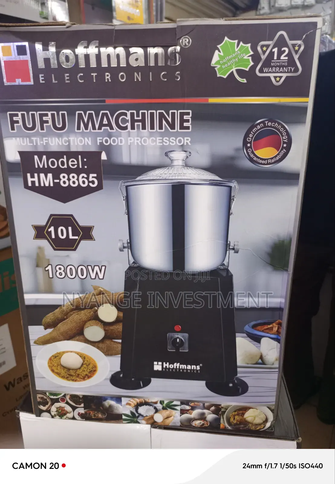Hoffmans Multi-Function Food Processor. Future/ Posho/ Dough Maker