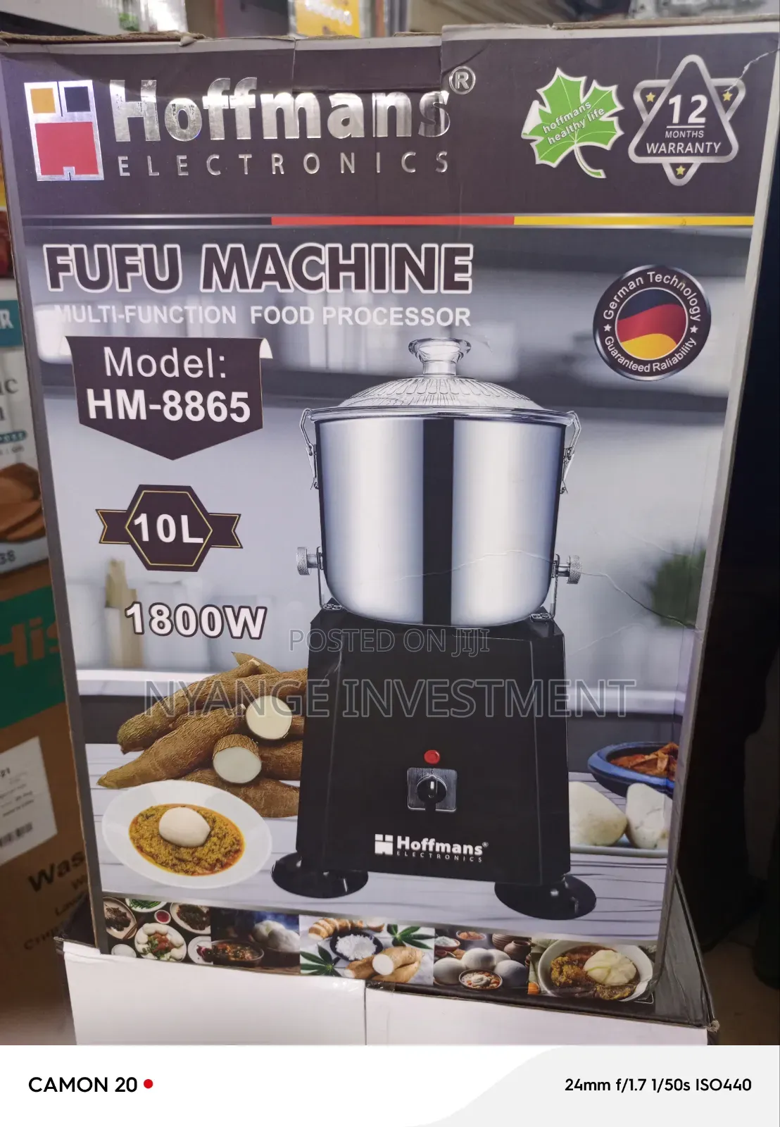 Hoffmans Multi-Function Food Processor. Future/ Posho/ Dough Maker