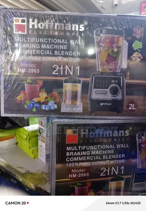 Hoffmans Electronics Commercial Blender. Wall Breaker Blender.