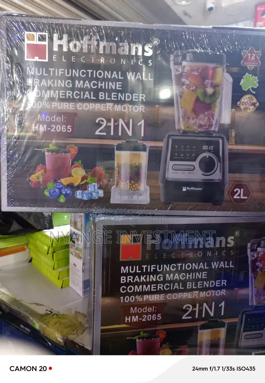 Hoffmans Electronics Commercial Blender. Wall Breaker Blender.