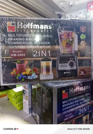 Hoffmans Electronics Commercial Blender. Wall Breaker Blender.