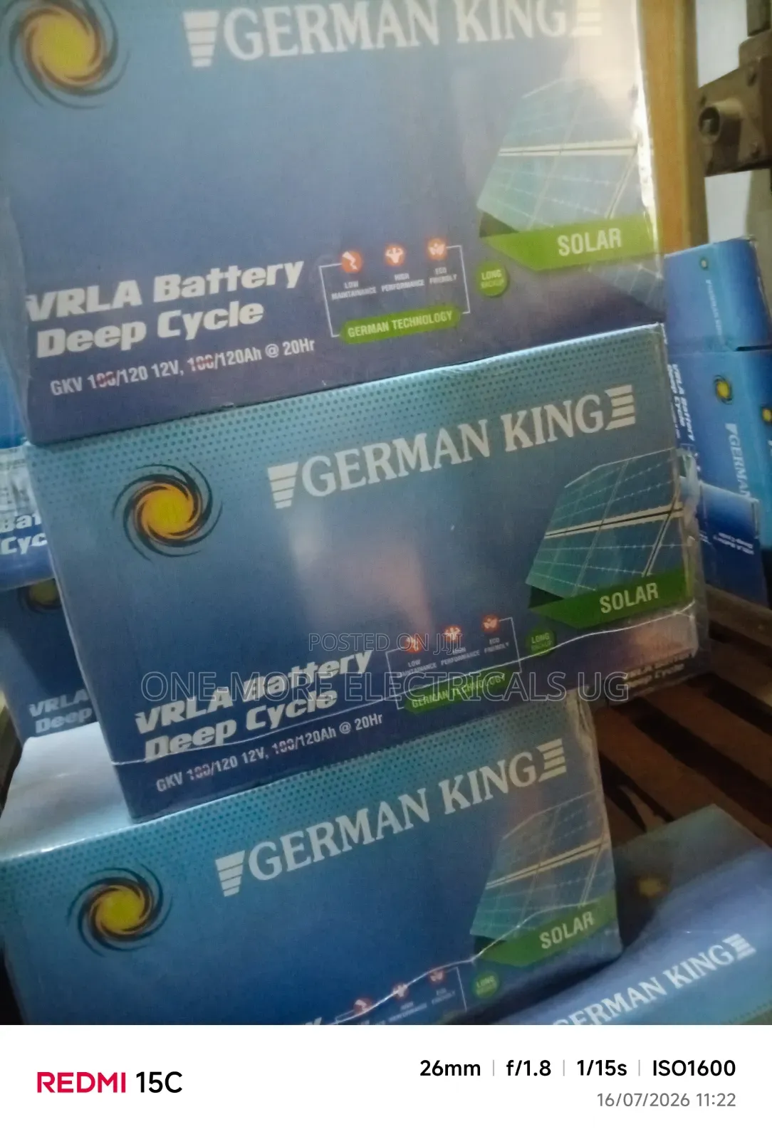 Germany King Batteries Maintenance Free 100ah/12volts