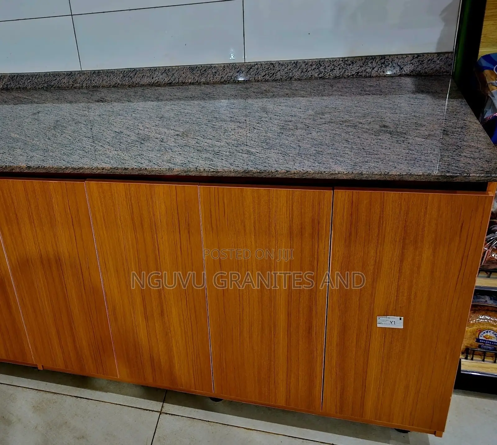 Speckled Grey Granite Cabinet