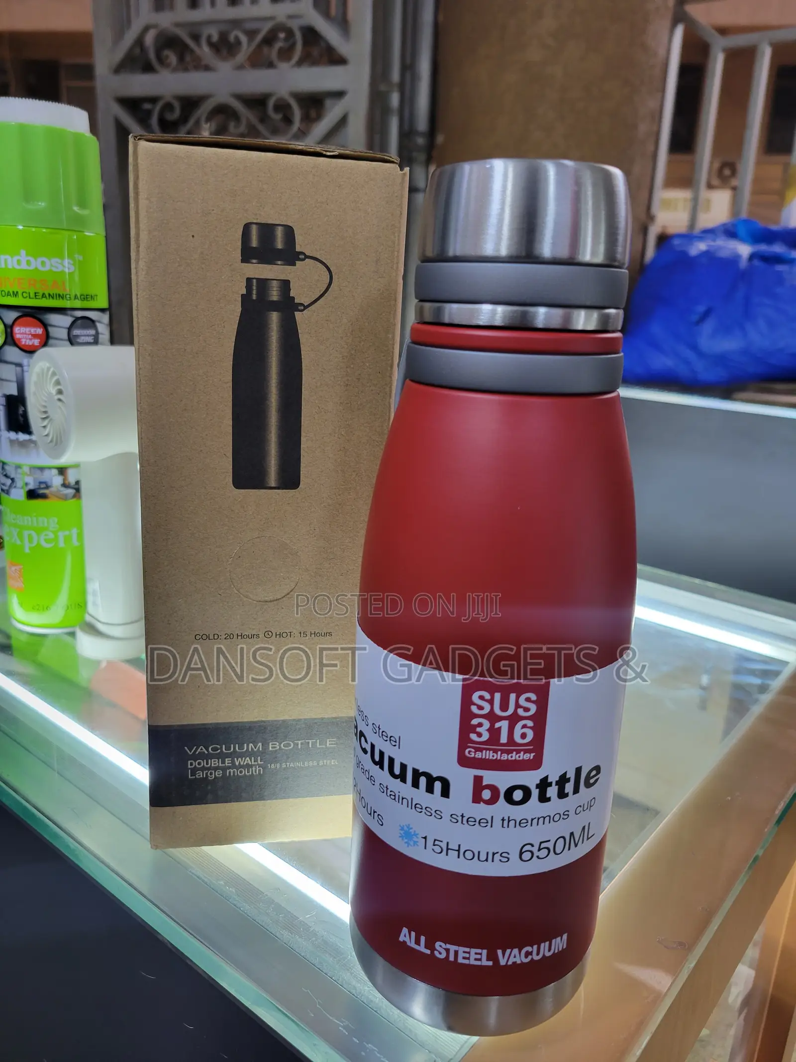 Premium Stainless Steel Vacuum Bottle – 650ml SUS 316
