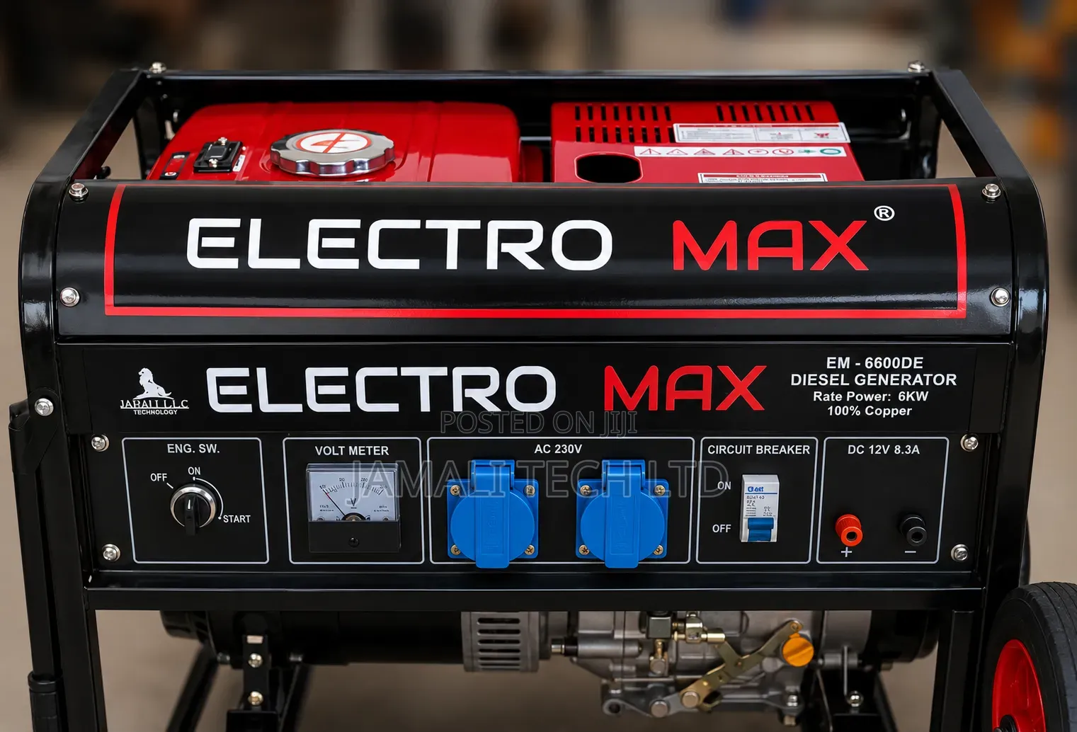 Electromax Deisel Generator 6kva Keystart