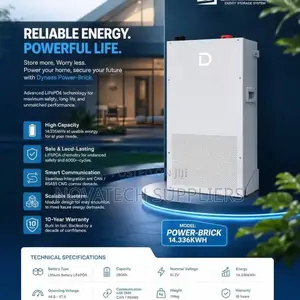 Dyness 14.3kWh LiFePO4 Solar Battery | 8000 Cycles | 10Y Warranty