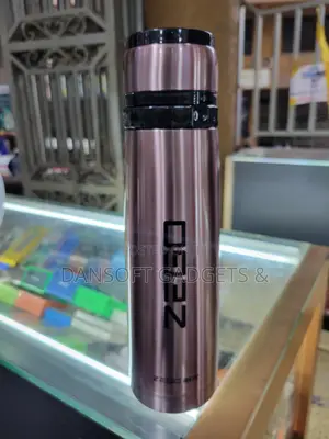 ZEGO 800ml Stainless Steel Vacuum Flask – Brushed Metallic Finish