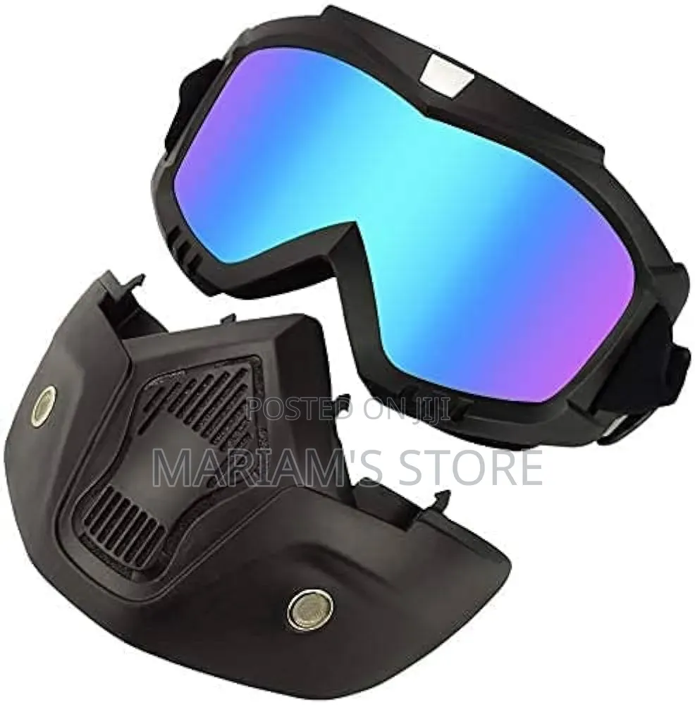 Motorcycle Goggles Feature a Removable Ventilation Mask