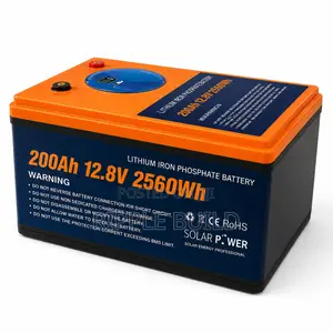 12V 200Ah LiFePO4 Lithium Battery 2560Wh Solar Backup