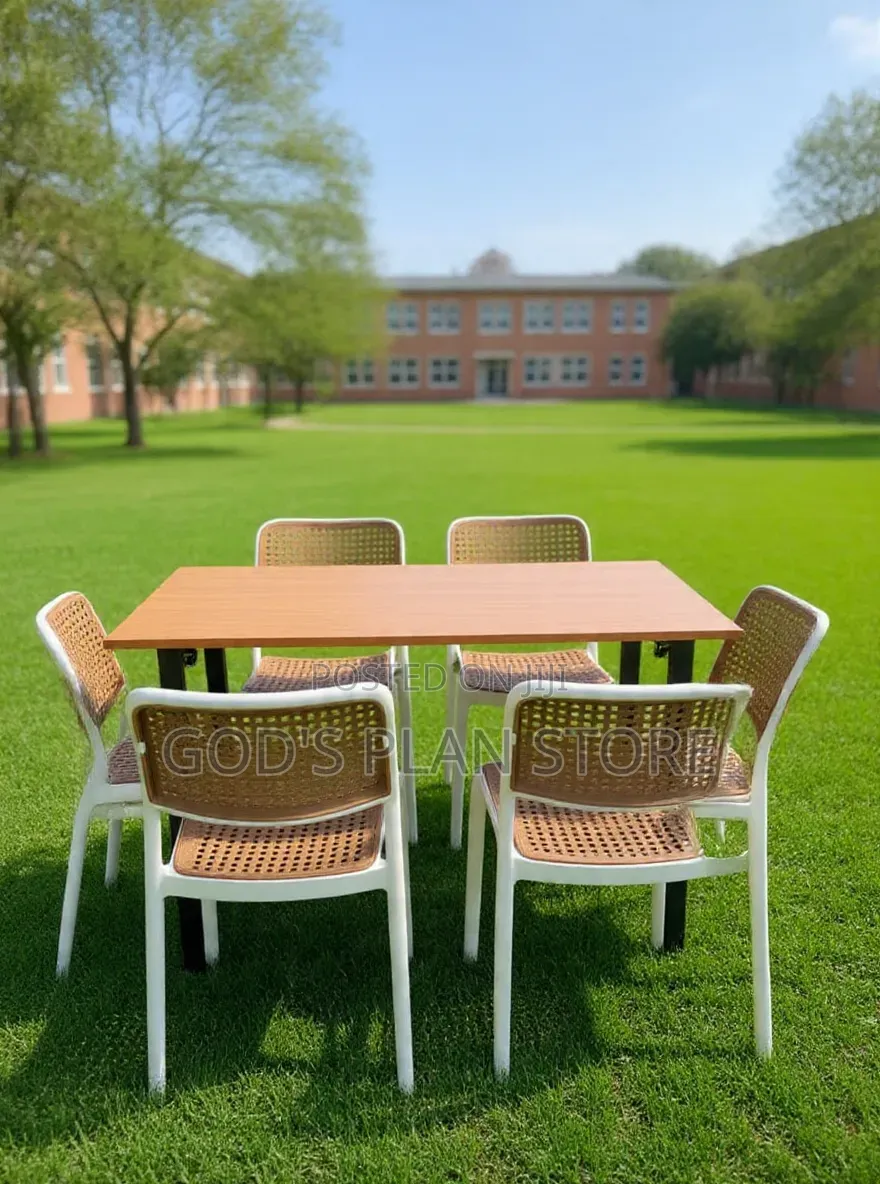 Lexus 6 Seater Wooden Foldable Dining Table and Chairs