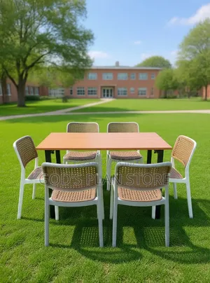 Lexus 6 Seater Wooden Foldable Dining Table and Chairs